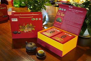 Hộp Chè Đinh Kim Tuyến 2 ô 400g ( 32 gói 12,5g) – HTX chè Hảo Đạt
