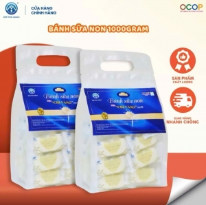 Combo 1 KG Bánh Sữa Non Colostrum Cake Chị Vàng Milk - Món Quà Sức Khỏe Cho Cả Gia Đình