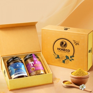 HỘP QUÀ MẬT ONG HONECO VHQ01 – MÓN QUÀ SỨC KHỎE TỪ THIÊN NHIÊN