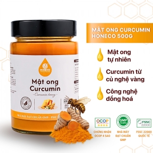 MẬT ONG CURCUMIN HONECO 500G – TINH HOA MẬT ONG & CURCUMIN TỪ THIÊN NHIÊN
