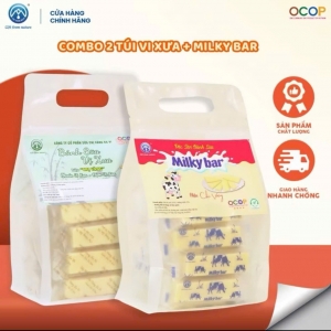 Combo 2 Túi Bánh Sữa Vị Xưa + Milky Bar Chị Vàng Milk 500g - Thơm Ngon, Giàu Canxi - Bữa Ăn Nhẹ Dinh Dưỡng Cho Cả Gia Đình