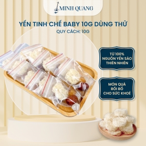 Yến sào Minh Quang - Yến Tinh Chế Baby Set 10g (Yến Vụn + Sợi) dùng thử