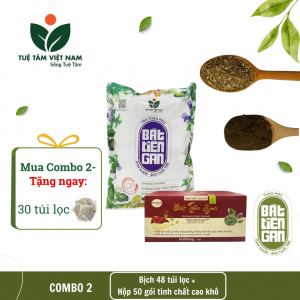 Combo 1 hộp tinh chất cao khô và 1 Bịch 48 túi lọc Bát tiên gan