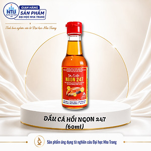 DẦU CÁ HỒI NGON247 60ML – GIÁ TRỊ DINH DƯỠNG TỪ NGUỒN CÁ HỒI