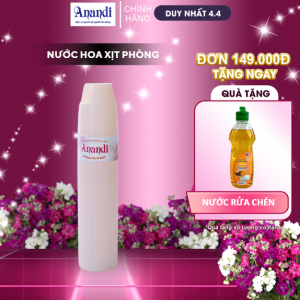 Xịt Phòng Nước Hoa Anandi 260ml– Giải pháp mang lại không gian sống trong lành, thơm mát tự nhiên.