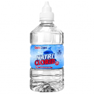 Nước muối sinh lý đa năng Natri clorid Quốc Dân - thể tich· 500ml giúp vệ sinh răng miệng, sát khuẩn