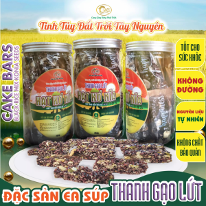 Thanh gạo lứt hữu cơ Briêt mix hạt Kơ Nia