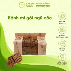 Bánh mì gối ngũ cốc nguyên cám Baker Baking không chất bảo quản 450g - Baker Food