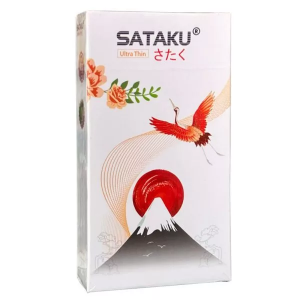 Bao Cao Su SATAKU Ultrathin Siêu Mỏng, Siêu Dai, Kéo Dài Thời Gian Quan Hệ - Hộp 3 Cái