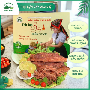 (Loại Đặc Biệt 200g) Thịt Lợn Sấy Hiền Vinh - Thịt Sấy Tây Bắc Tẩm Ướp Gia Vị Thơm Ngon Gói 200g/500g/1kg