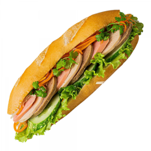 Bánh mì kẹp trứng, chả, xúc xích - VIVINA Food