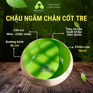 Chậu ngâm chân cốt tre ANHERBAL