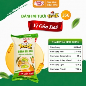 Combo: Bánh mì tươi Togazz nhân cốm tươi