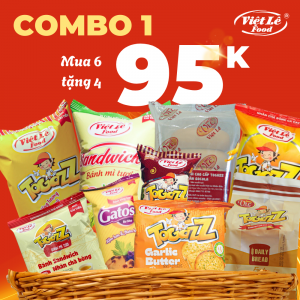 Combo 1: 10 bánh mix 