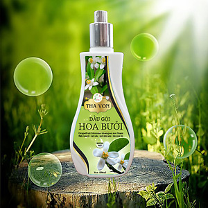 Dầu Gội Hoa Bưởi Không Bọt Tha Von 250 ml, bảo vệ và chăm sóc tóc giúp giảm rụng, cho tóc mọc dày chắc khỏe, bóng mượt.  