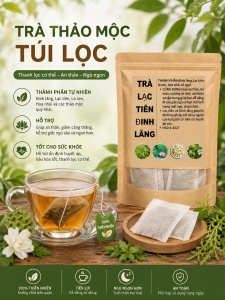 TRÀ THẢO MỘC LẠC TIÊN ĐINH LĂNG AN THẦN – NGỦ NGON TỰ NHIÊN, THƯ GIÃN MỖI TỐI, NGÂN THẢO MỘC TÂY NINH