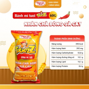 Combo: Bánh mì Togazz nhân chà bông gà cay