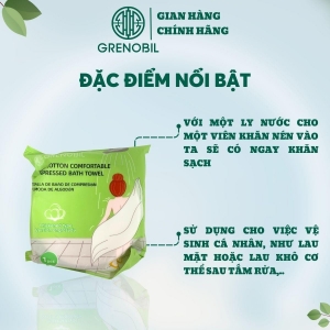 [70cmx40cm] Khăn tắm nén GRENOBIL  