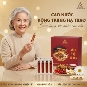 Cao Nước Đông Trùng Hạ Thảo Thiên Hương Phát Chuẩn Nhật, Dưỡng Chất Tự Nhiên Hộp 10 Ống (100ml)