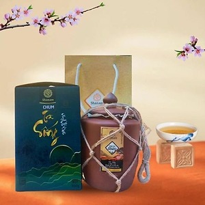  TRÀ VÀNG - CHUM MIX TRÀ SỐNG YÊN BÁI 1 TÔM - 3 LÁ 300G