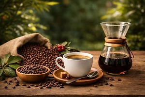 CÀ PHÊ HẠT RANG BLEND GESHA – TYPICA – ARABICA 500G – HƯƠNG VỊ HÀI HÒA, TINH TẾ
