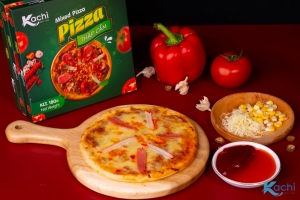Pizza Thập Cẩm Kachi Hộp 180g Size 16 – Đa Nhân Đầy Đặn, Phô Mai Béo Ngậy