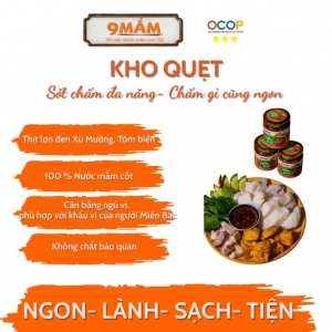 Kho Quẹt 9MẮM- Sốt Chấm Đa năng 250g
