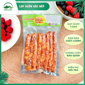 (1 KG) Lạp Sườn Gác Bếp Hiền Vinh - Lạp Xưởng Gác Bếp Tây Bắc Tẩm Ướp Vị Truyền Thống Đảm Bảo VSATTP