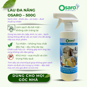 Nước lau đa năng hữu cơ OSARO Chai 500G