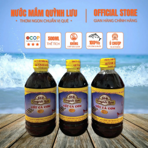 Combo 3 Chai Nước Mắm Cốt Cá Cơm 559 Quỳnh Lưu 1.5L – Nấu & Chấm Đều Ngon, Nguyên Chất,Ủ chượp 2 năm