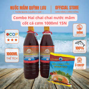 Combo 2 Chai Nước Mắm Cốt Cá Cơm 559 Quỳnh Lưu 15N– Chai 1000ml – Nấu Kho Tiết Kiệm, Ủ chượp 2 năm