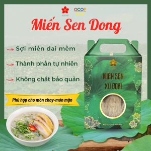 Miến Sen Dong Xứ Đoài 300g – Không Gluten, Dễ Tiêu, Phù Hợp Chế Độ Ăn Lành Mạnh