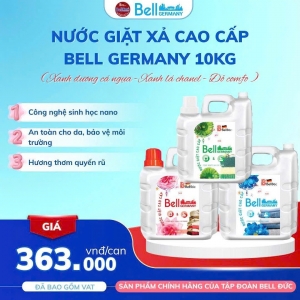 NƯỚC GIẶT CAO CẤP BELL GERMANY 10KG 2 VÒI – SẠCH SÂU, THƠM LÂU, SIÊU TIẾT KIỆM CHO CẢ GIA ĐÌNH