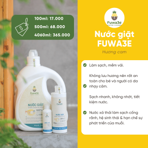 Nước giặt Fuwa3e (Hương bạc hà) ( 100ml ) 