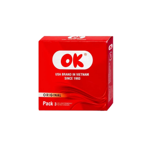Bao cao su siêu mỏng kéo dài thời gian quan hệ Ok (hộp 3 chiếc)