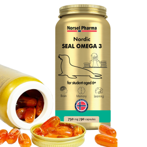 Omega 3 dầu hải cẩu hỗ trợ cải thiện não bộ và trí nhớ cho bé