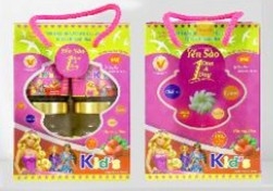 Yến sào ONE A DAY KIDS hương Dâu - HỘP QUÀ (4 hũ x 70ml)