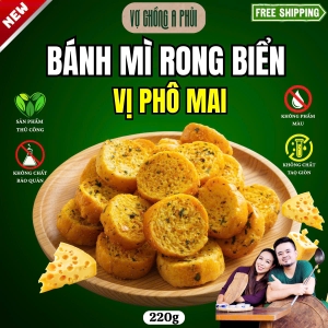 Vợ Chồng A Phủi Ăn Vặt - Bánh Mì Rong Biển Vị  220gr 