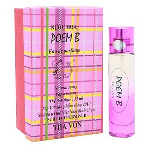 Nước Hoa  Poem B Miss Dalat 35 ml. Hương Hoa ,  trái cây , gỗ , xạ hương.  Nồng nàn  theo phong cách phương đông cổ điển