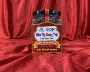 Thịt chưng mắm tép hộp nhựa 500g 