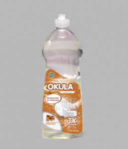 Nước Rửa Chén OKULA Hương Quế 750gr – Đánh Bay Dầu Mỡ, Dịu Nhẹ Da Tay