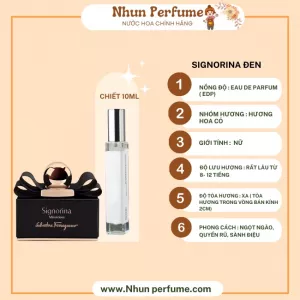 Nước hoa Nữ Salvatore ferragano Signorina misteriosa Đen EDP - Hương Thơm Quyến Rũ, Sành Điệu