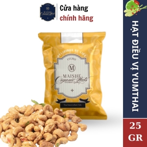 Hạt Điều Maishecashew Vị Yum Thái Gói 25 Gram Vị Mới Lạ Ngon Miệng, Ăn Vặt Healthy, Hỗ Trợ Sức Khoẻ