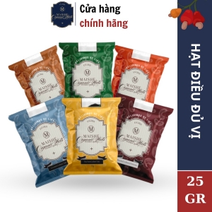 Hạt Điều 7 Vị Gói 25Gr Món Ăn Vặt Ngon, Dinh Dưỡng Nguyên Hạt Thơm Ngon Bùi Ngậy Tăng Cường Hệ Thống Miễn Dịch