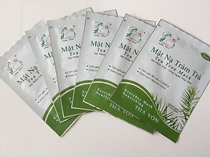 Mặt Nạ Tràm Trà Tha Von hộp 5 miếng 	Giúp làm mát và dịu làn da đỏ do nóng và thường xuyên đeo khẩu trang  