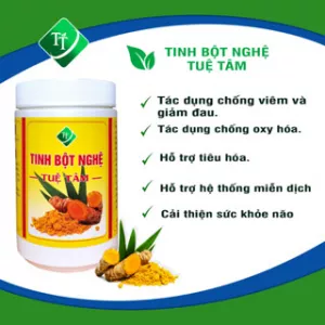 TINH BỘT NGHỆ TUỆ TÂM (Chống oxy hóa, liền sẹo, hỗ trợ tiêu hóa, Hỗ trợ hệ thống miễn dịch, cải thiện sức khỏe)