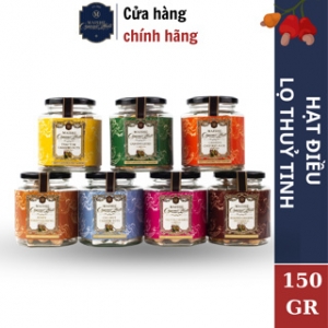 Hạt Điều Các Vị Lọ Thuỷ Tinh 150 Gram Ngọt Ngon Béo Thơm Giá Trị Dinh Dưỡng Cao, Tốt Cho Sức Khỏe Chất Lượng Loại 1