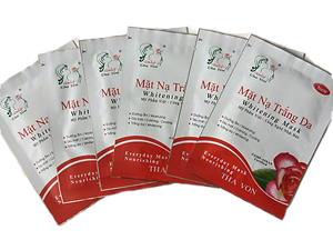 Mặt Nạ Dưỡng Trắng Hộp 05 gói Dưỡng ẩm , dịu mát da mặt , làm trắng da  Giúp bạn sở hữu làn da quyến rũ