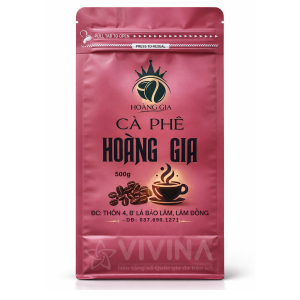Cà Phê Bột Robusta Nguyên Chất 100% Hoàng Gia 500g – Đậm Đà, Rang Xay Sạch, Chuẩn Vị Cà Phê Việt