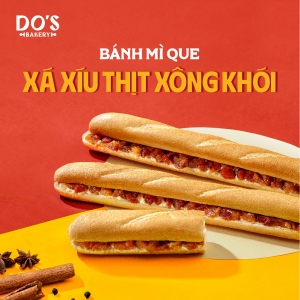 Bánh Mì Que Xá Xíu Thịt Xông Khói Do’s Bakery – Thơm Béo Hài Hòa, Dễ Ăn Mỗi Ngày